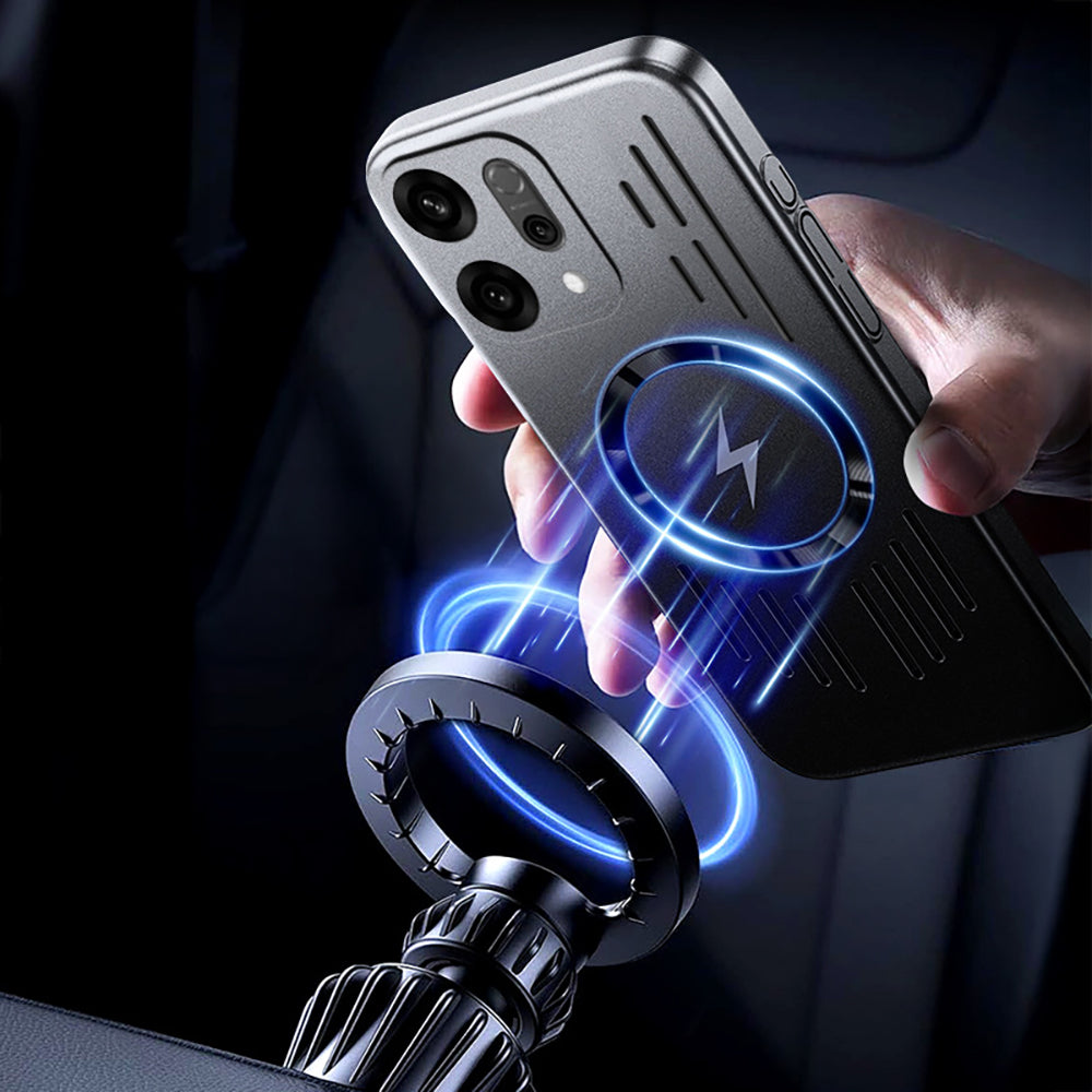 Oppo Reno 14 5G Rugged Metal Magsafe Anti-Scratch Back Case