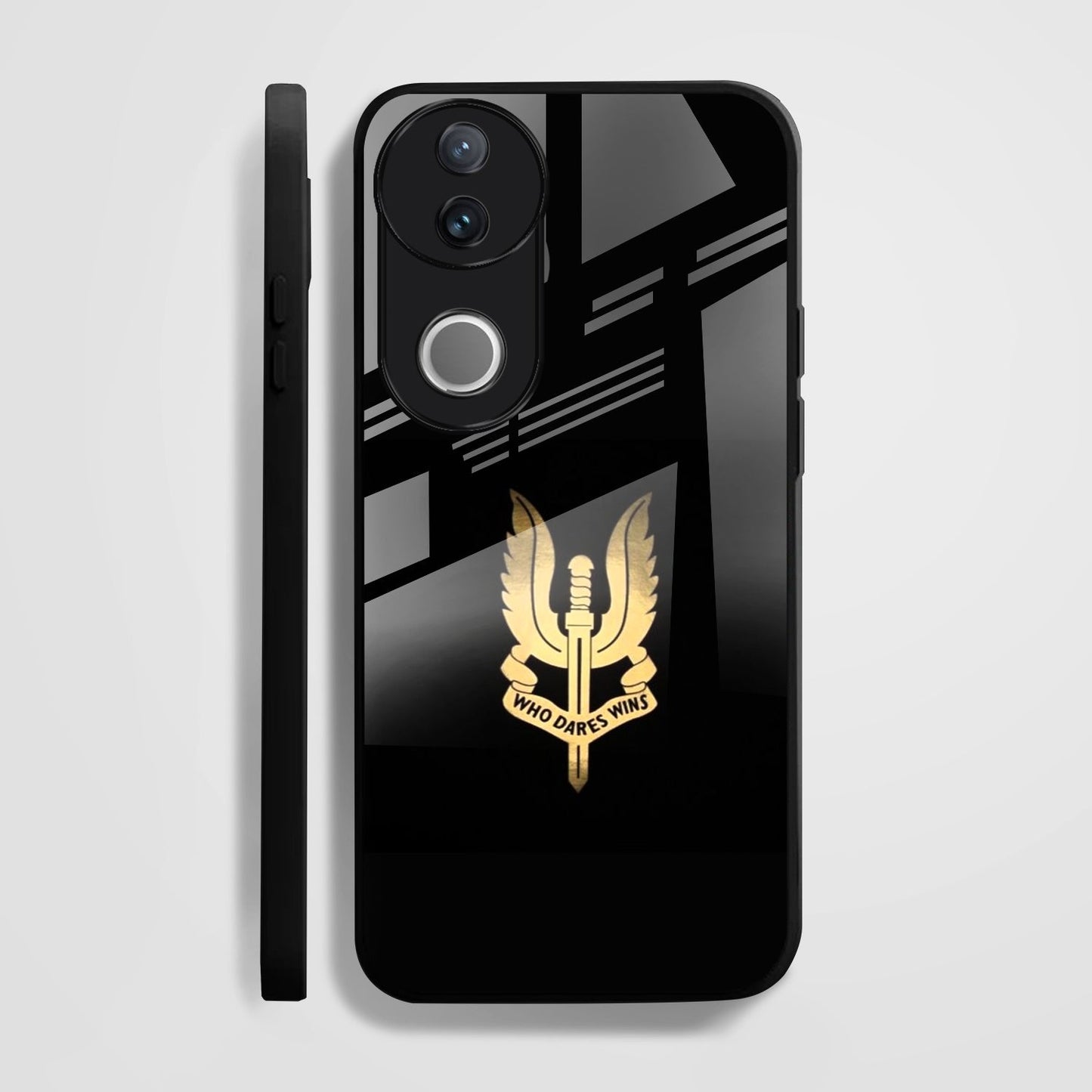 Vivo V50 5G Premium Acrylic Shockproof Glass Back Case (Dares Wins)