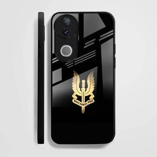 Vivo V50 5G Premium Acrylic Shockproof Glass Back Case (Dares Wins)