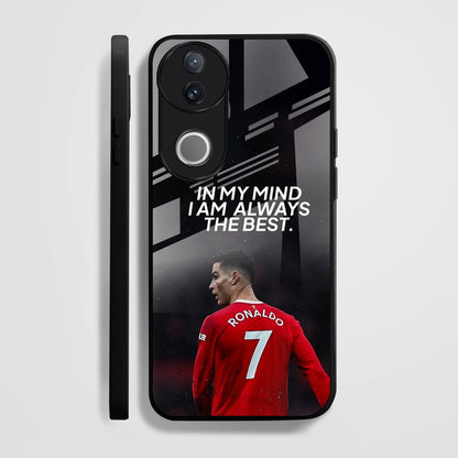 Vivo V50 5G Premium Acrylic Shockproof Glass Back Case (Ronaldo Case)