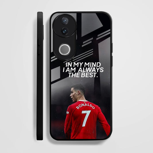 Vivo V50 5G Premium Acrylic Shockproof Glass Back Case (Ronaldo Case)