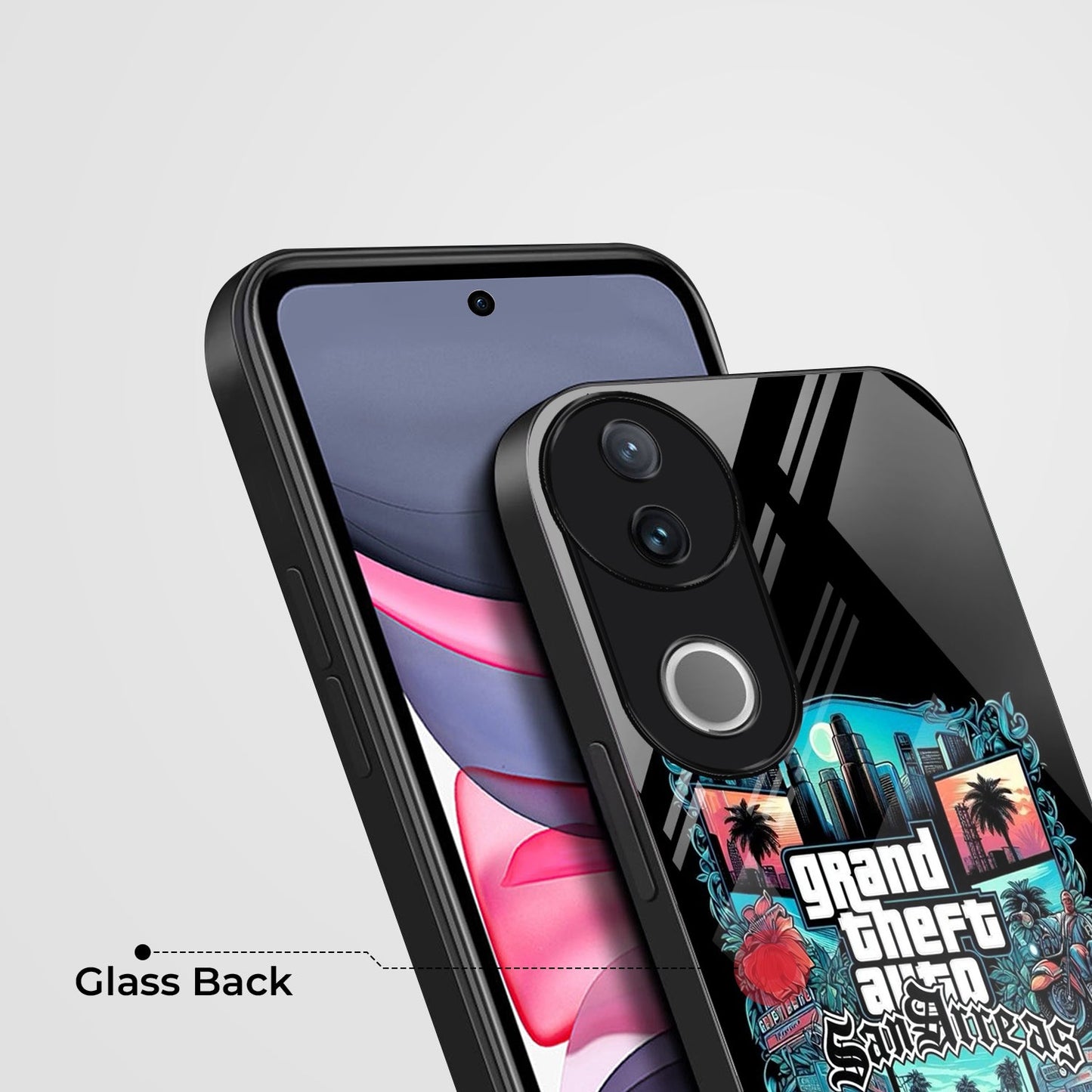 Vivo V50 5G Premium Acrylic Shockproof Glass Back Case (GTA)