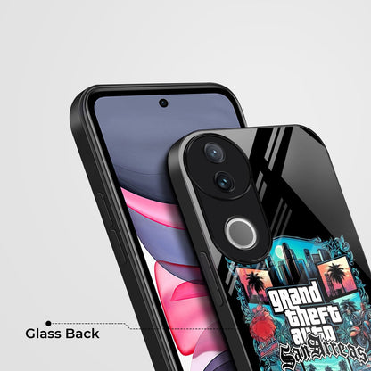 Vivo V50 5G Premium Acrylic Shockproof Glass Back Case (GTA)