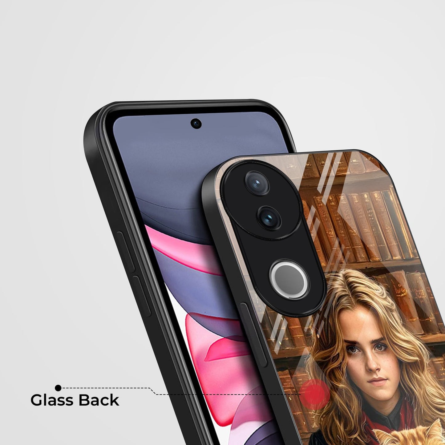 Vivo V50 5G Premium Acrylic Shockproof Glass Back Case (Hermione)
