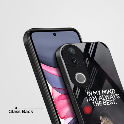 Vivo V50 5G Premium Acrylic Shockproof Glass Back Case (Ronaldo Case)
