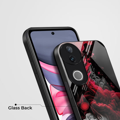Vivo V50 5G Premium Acrylic Shockproof Glass Back Case (Infernal Drift)