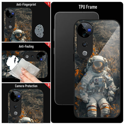 Vivo V40 Pro 5G Premium Acrylic Shockproof Glass Back Case (Gravity)