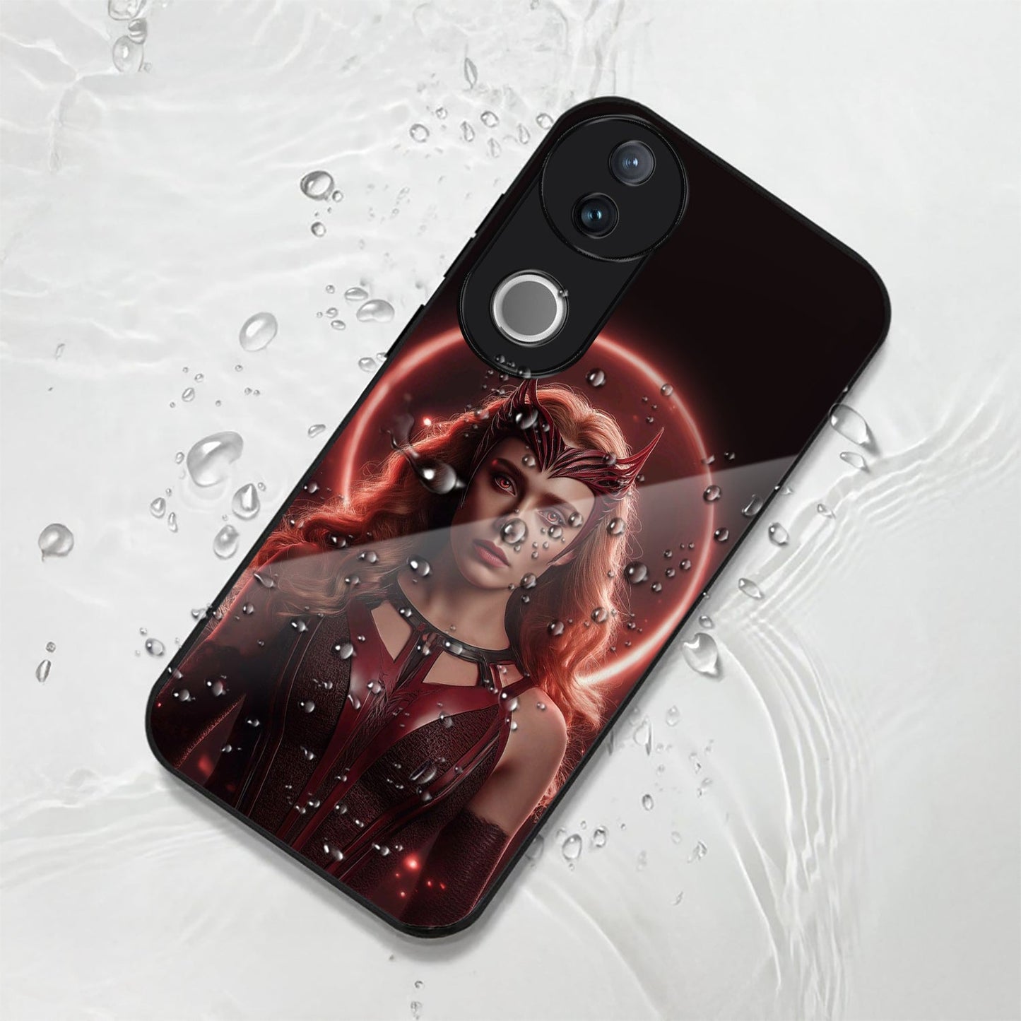Vivo V50 5G Premium Acrylic Shockproof Glass Back Case (Scarlet Witch)