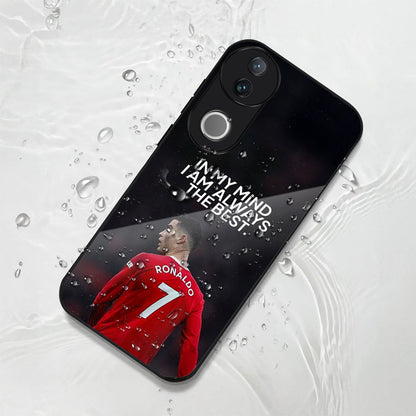 Vivo V50 5G Premium Acrylic Shockproof Glass Back Case (Ronaldo Case)