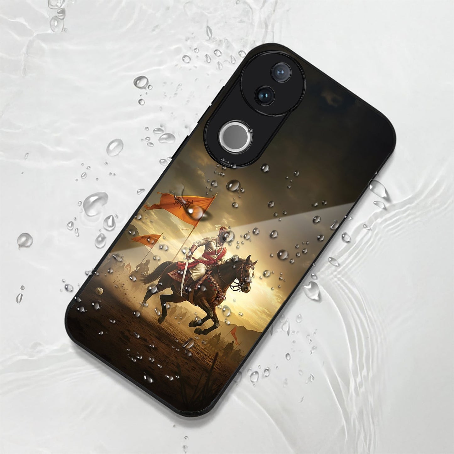 Vivo V50 5G Premium Acrylic Shockproof Glass Back Case (Battle Glory)