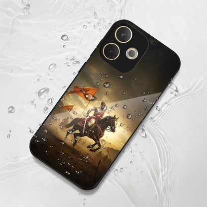 Oppo A5 Pro 5G Premium Acrylic Shockproof Glass Back Case (Maratha Pride)