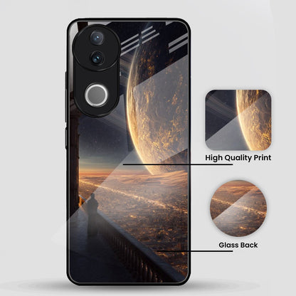 Vivo V50 5G Premium Acrylic Shockproof Glass Back Case (Aurion)