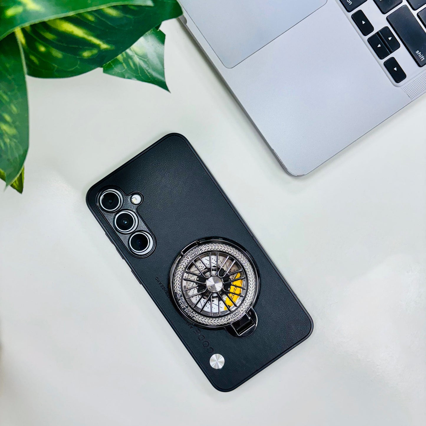 Samsung Galaxy A55 5G Stress Buster Wheel Soft Vegan Scratch Resistant Back Case