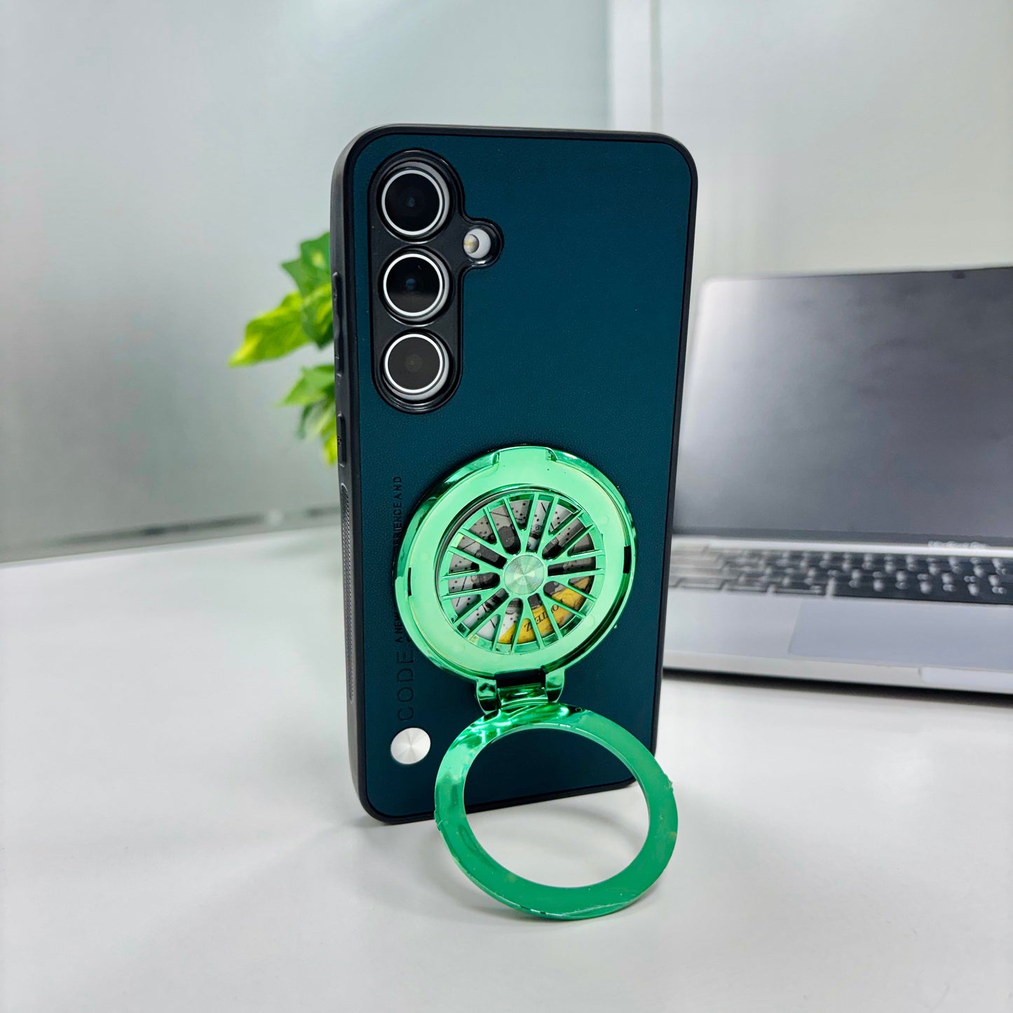 Samsung Galaxy A55 5G Stress Buster Wheel Soft Vegan Scratch Resistant Back Case