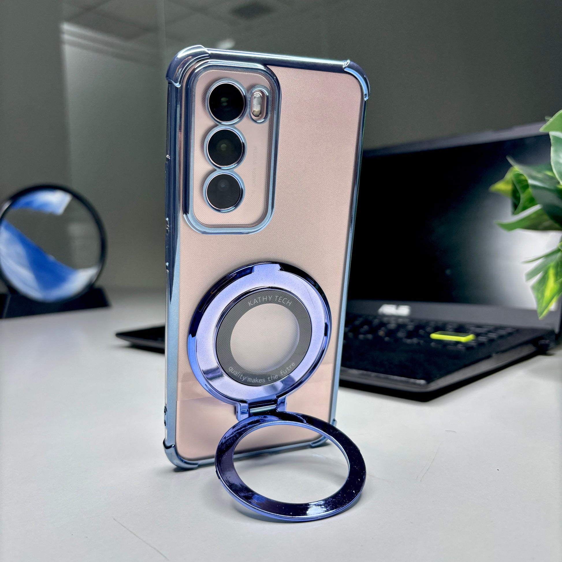 blue Oppo Reno12 5G cover