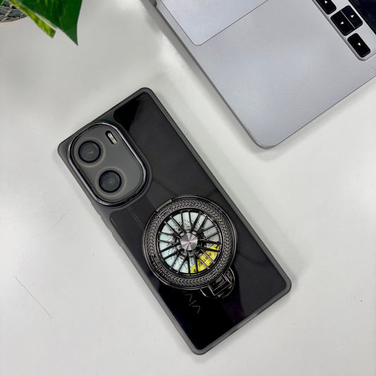 Vivo V29e 5G Luxury Metal Camera Ring Protective Stress Buster Wheel 2.0 Back Cover