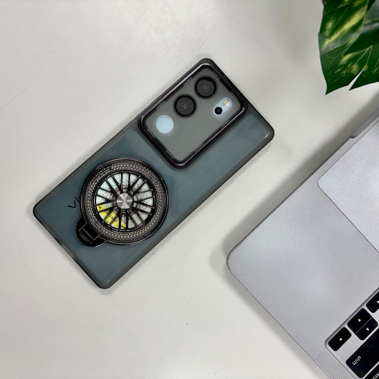 Vivo V29 5G Luxury Metal Camera Ring Protective Stress Buster Wheel 2.0 Back Cover