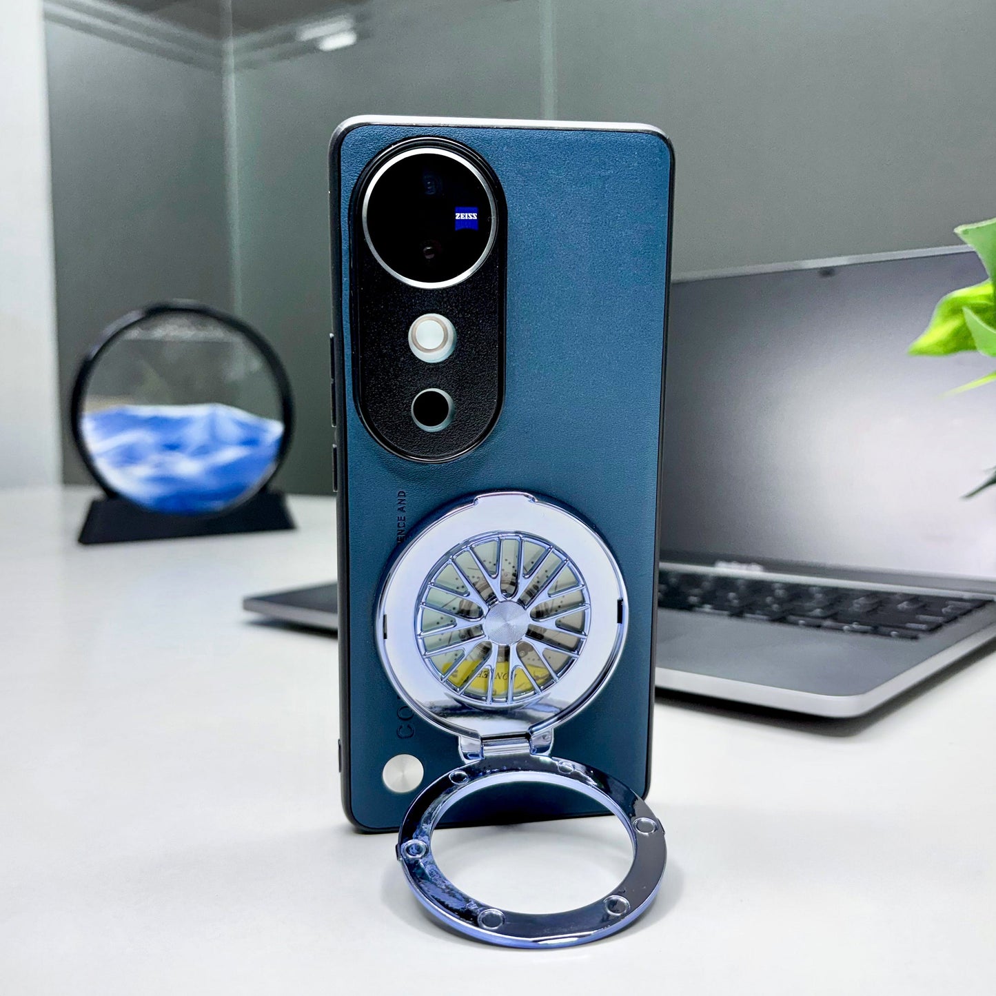 Vivo V40 5G Stress Buster Wheel Soft Vegan Scratch Resistant Back Case