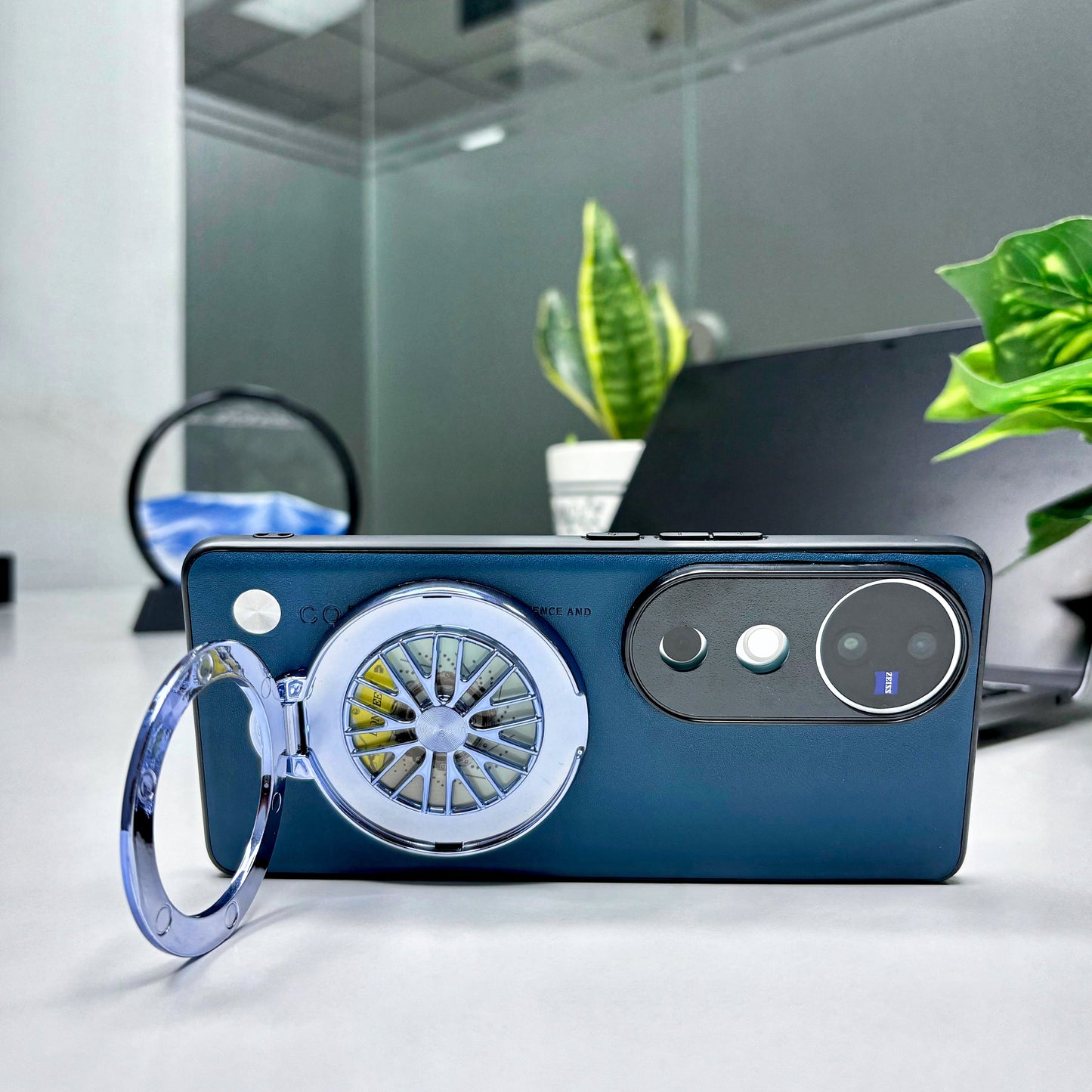 Vivo V40 5G Stress Buster Wheel Soft Vegan Scratch Resistant Back Case