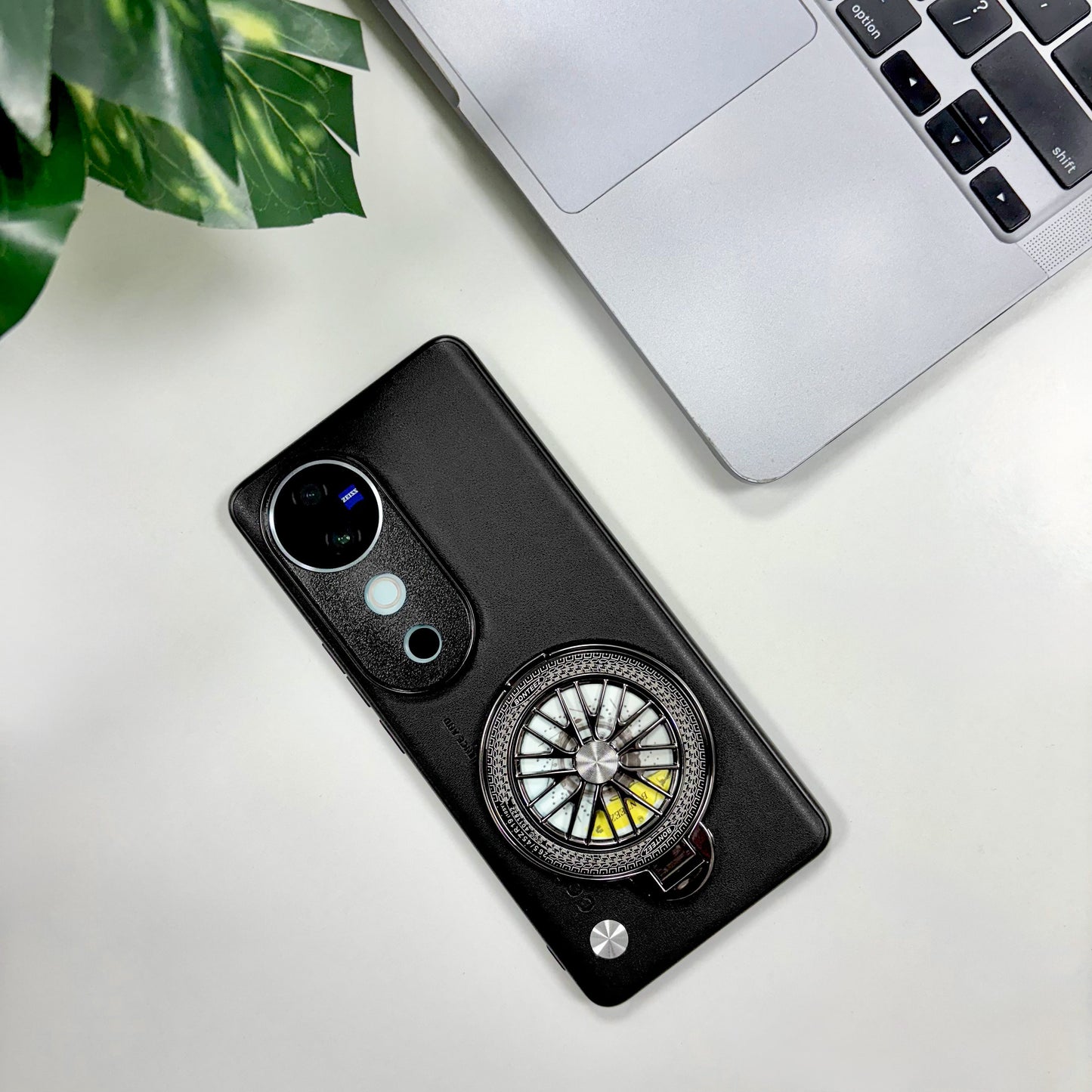 Vivo V40 5G Stress Buster Wheel Soft Vegan Scratch Resistant Back Case