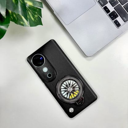 Vivo V40 5G Stress Buster Wheel Soft Vegan Scratch Resistant Back Case