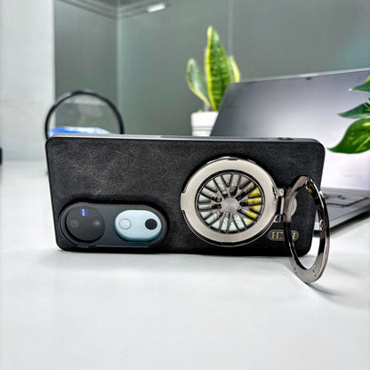 Vivo V40 5G Stress Buster Wheel Skin Feel Scratch Resistant Back Case