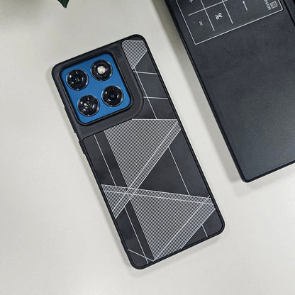 Motorola Edge 60 Fusion 5G Triangle Pattern Matte Back Shockproof Case