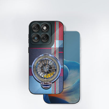 Motorola Edge 60 Fusion 5G Premium Stress Buster Wheel Grid Pattern Back Case