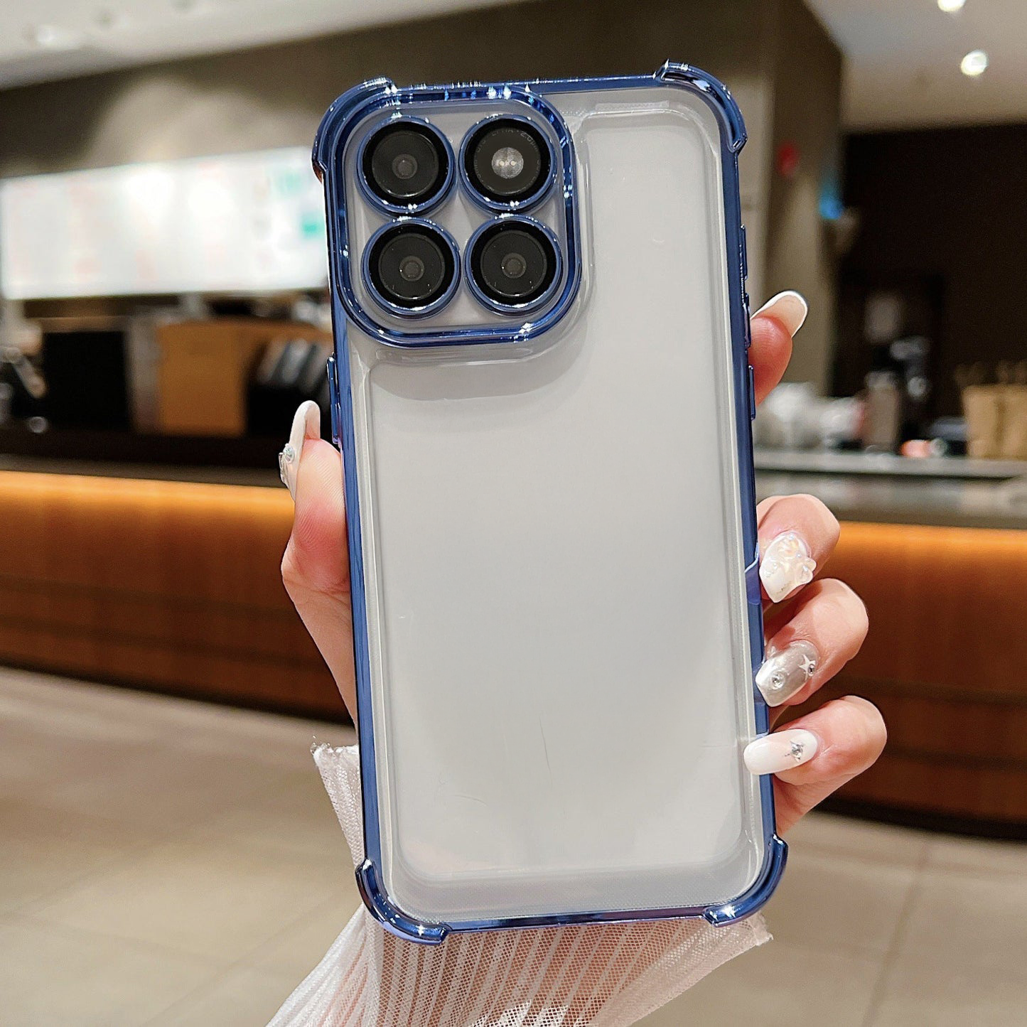 Motorola Edge 60 Fusion 5G Transparent Shockproof Case With Airbag Corners