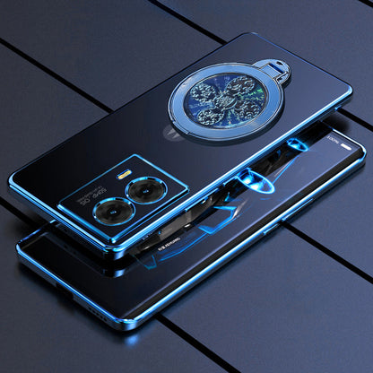 Motorola Moto G85 5G Electroplating Reflective Fidget Rotating Back Case