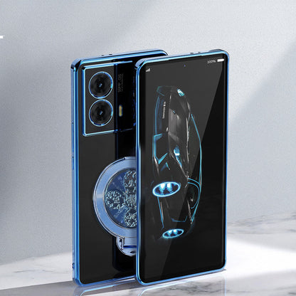 Motorola Moto G85 5G Electroplating Reflective Fidget Rotating Back Case