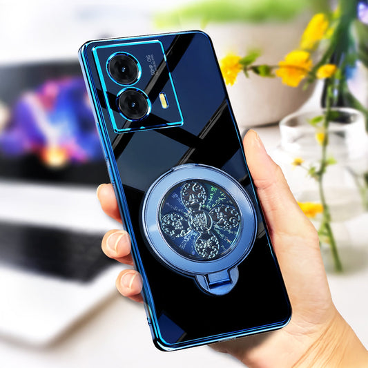 Motorola Moto G85 5G Electroplating Reflective Fidget Rotating Back Case