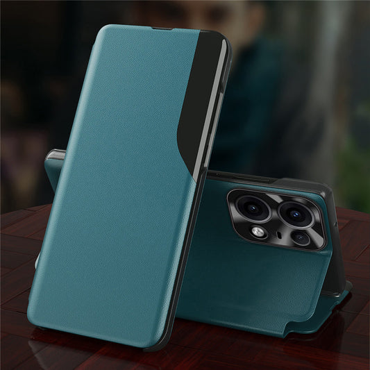 Motorola Edge 50 Pro 5G Luxury Half Window Leather Flip Case