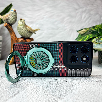Motorola Edge 60 Fusion 5G Premium Stress Buster Wheel Grid Pattern Back Case