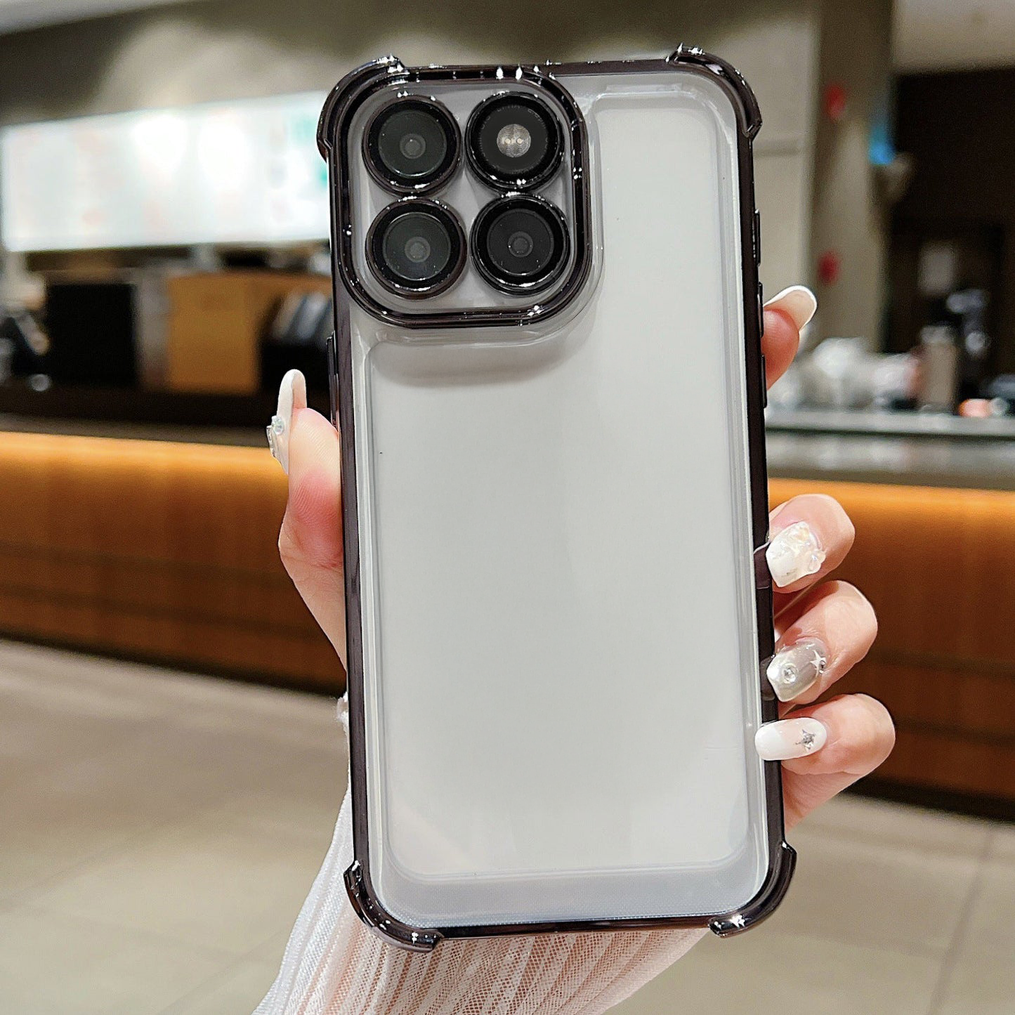 Motorola Edge 60 Fusion 5G Transparent Shockproof Case With Airbag Corners