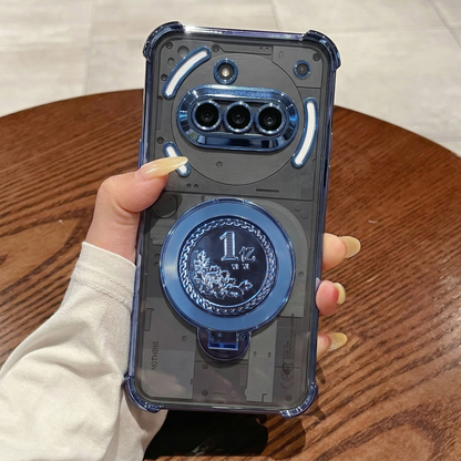 Nothing Phone 3a 5G Premium Billion Wheel Rotating Shockproof Airbags Case