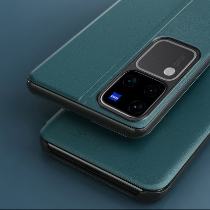 Vivo V30 Pro 5G Luxury Half Window Leather Flip Case