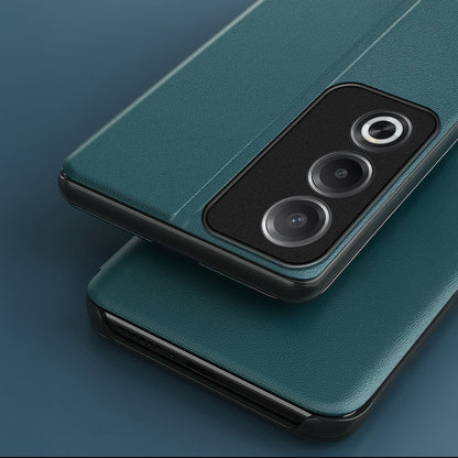 Oppo A3 Pro 5G Luxury Half Window Leather Flip Case