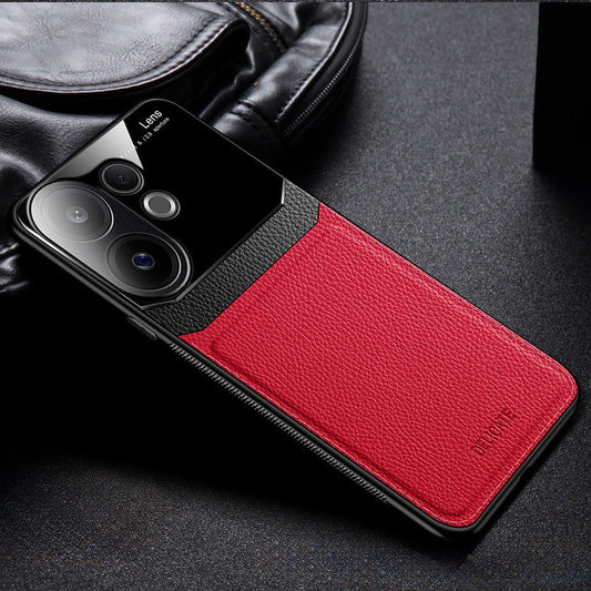 Vivo V60 5G red Leather Back Case