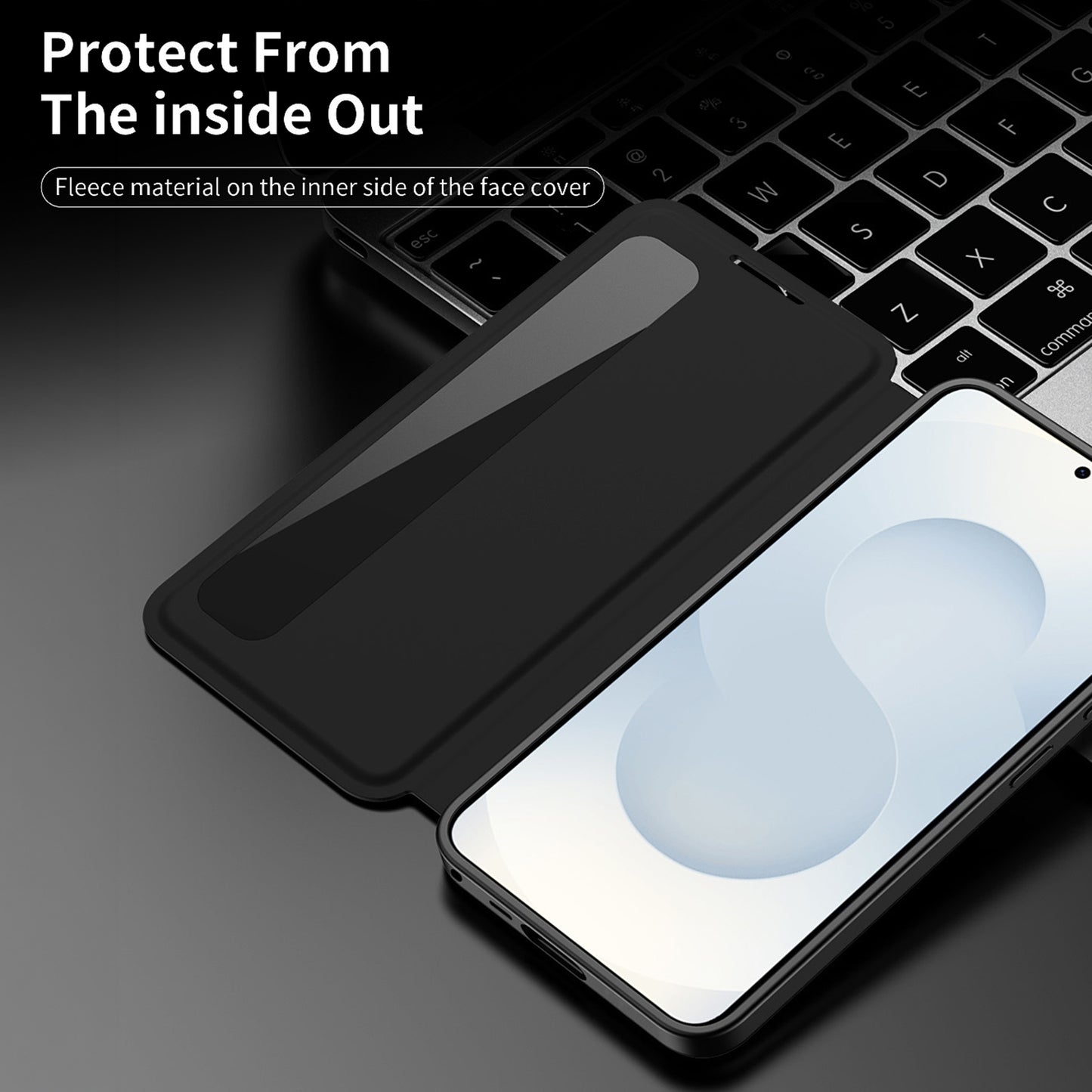 Samsung Galaxy S23 FE 5G Smart Side Window Flip Leather Case