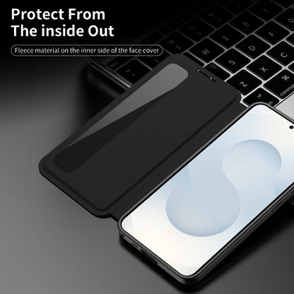 Samsung Galaxy S23 FE 5G Smart Side Window Flip Leather Case