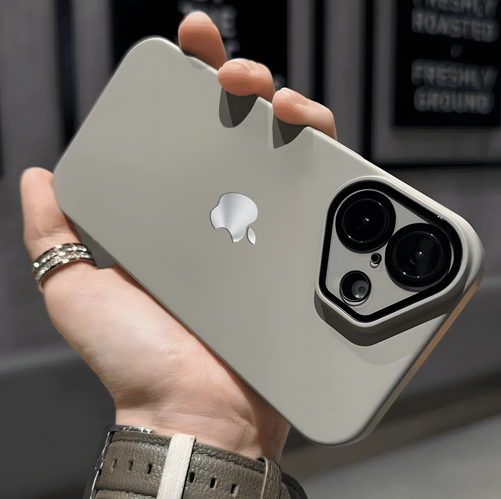 Luxury Matte With Logo iPhone Case