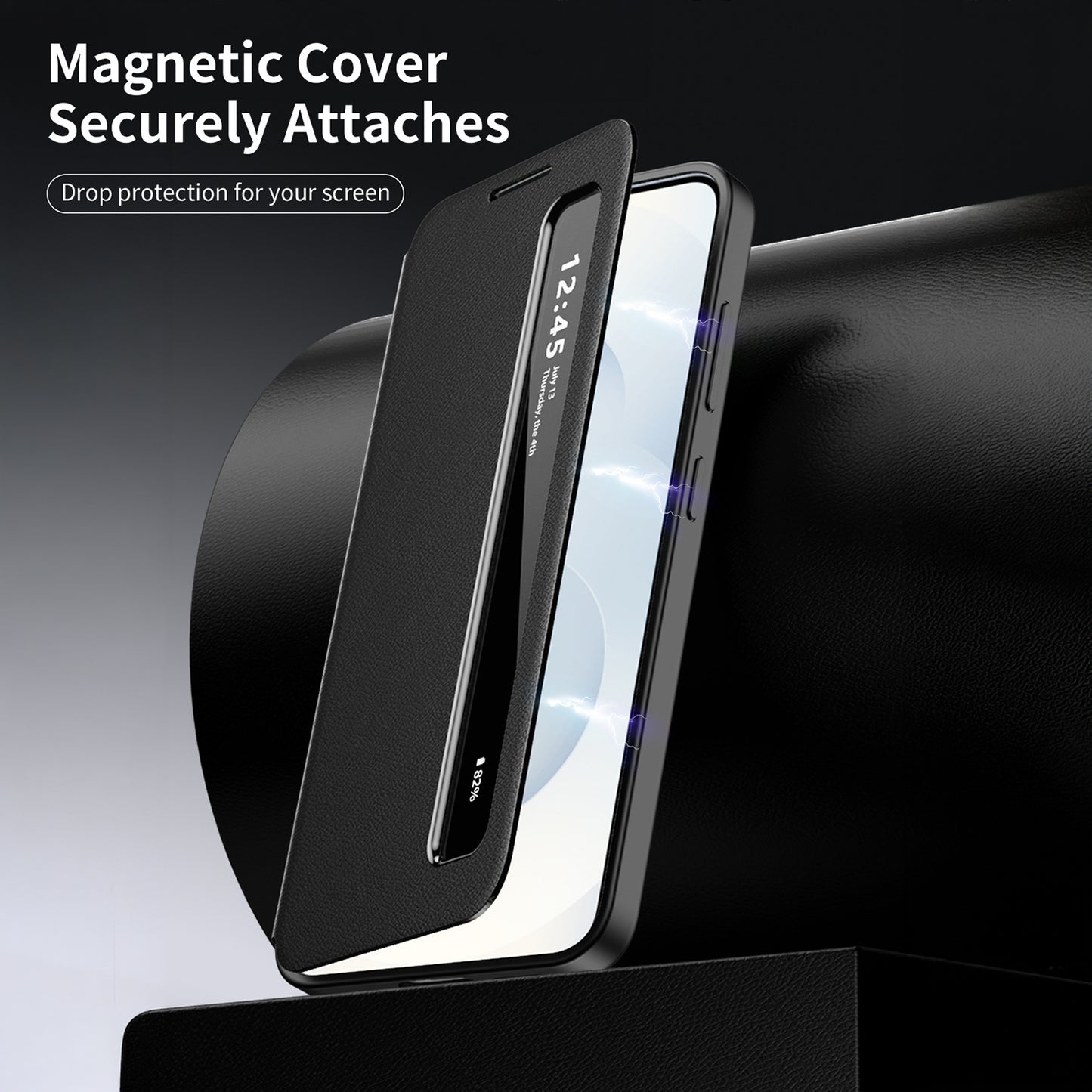 Samsung Galaxy S23 FE 5G Smart Side Window Flip Leather Case