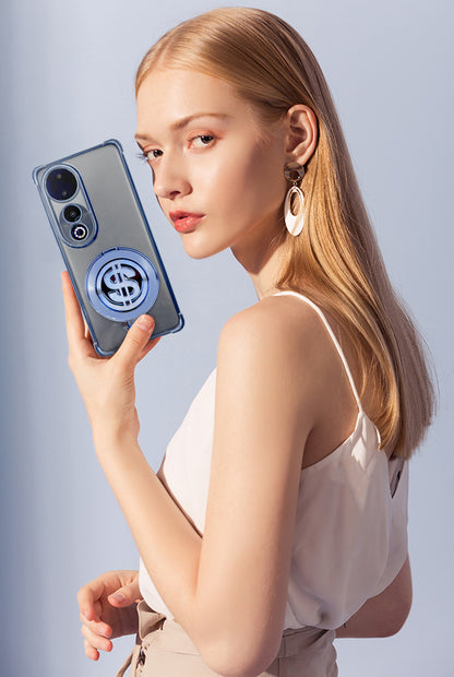 Vivo V40 Pro 5G Four Corner Airbags 100% Original Astro Money Magnet Rotating Dollar Case