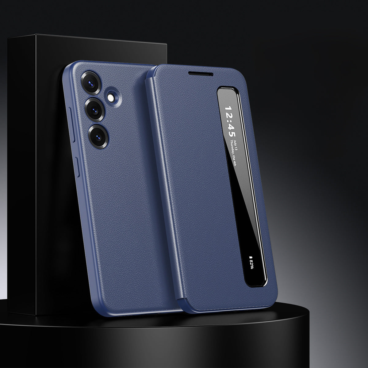 Samsung Galaxy S23 FE 5G Smart Side Window Flip Leather Case