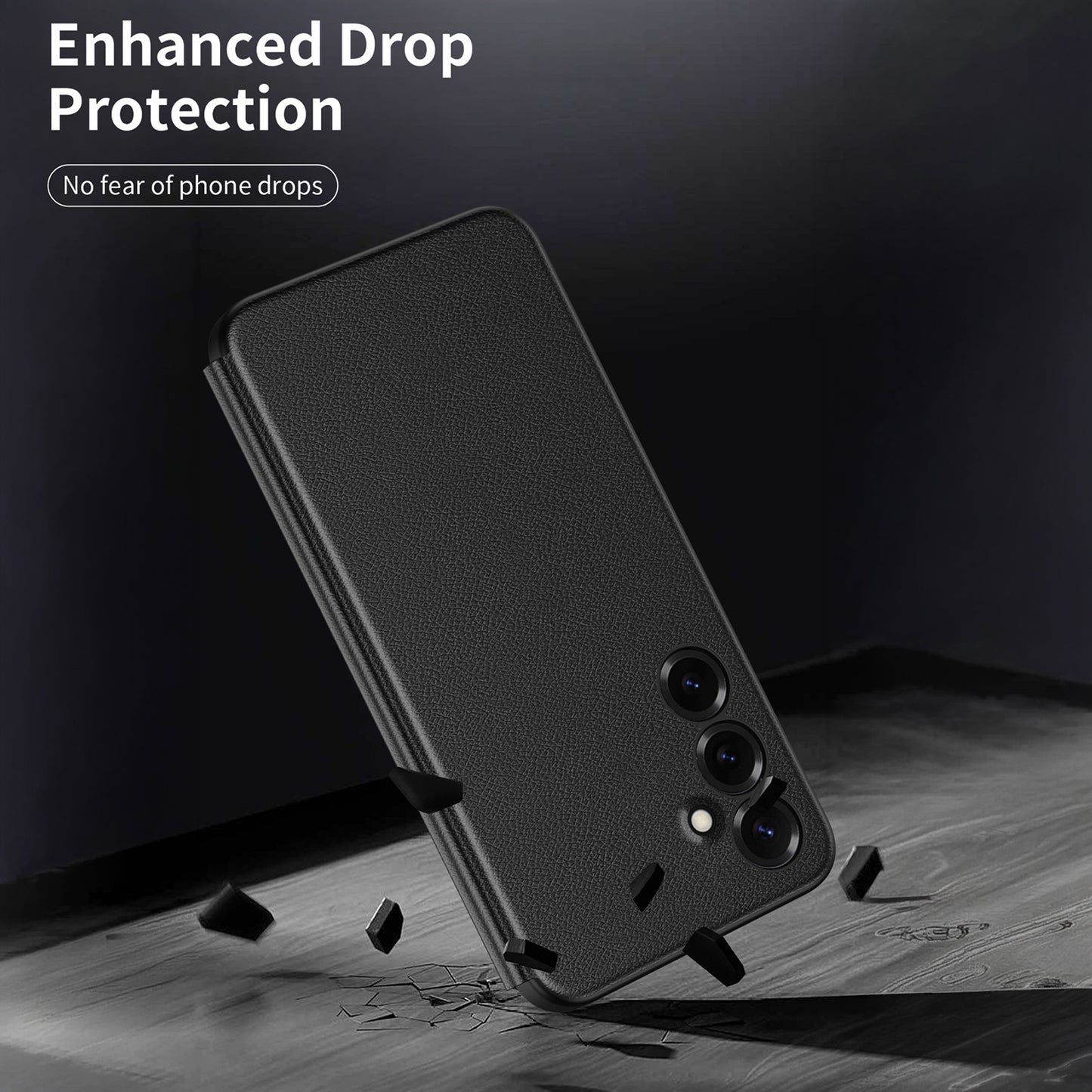 Samsung Galaxy S23 FE 5G Smart Side Window Flip Leather Case