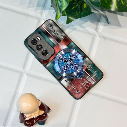 Oppo Reno12 Pro 5G Rich Manifestation Wheel Grid Pattern Back Case