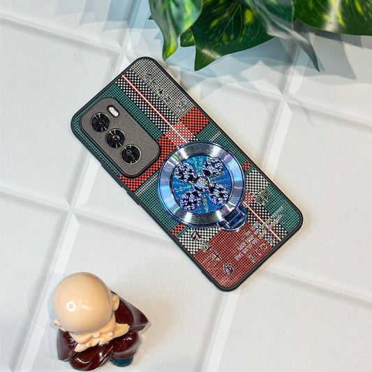 Oppo Reno12 Pro 5G Rich Manifestation Wheel Grid Pattern Back Case