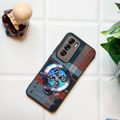 Oppo Reno12 Pro 5G Rich Manifestation Wheel Grid Pattern Back Case
