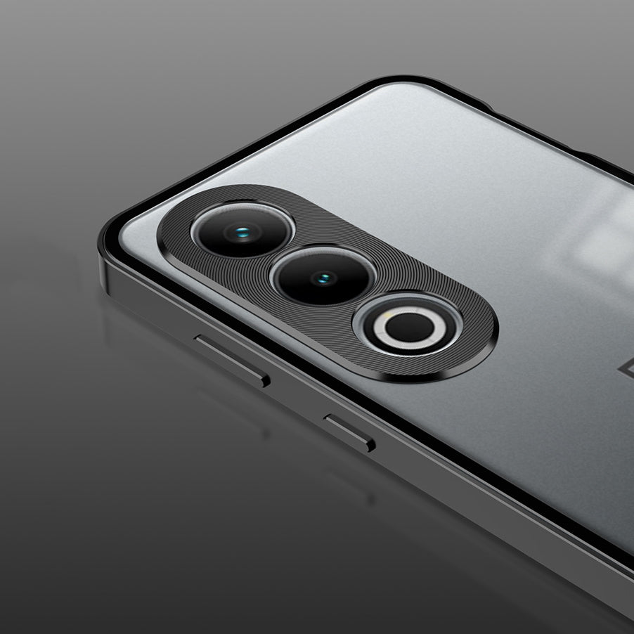 OnePlus Nord CE4 5G Aluminium Metal Bumper Shield Transparent Back Case